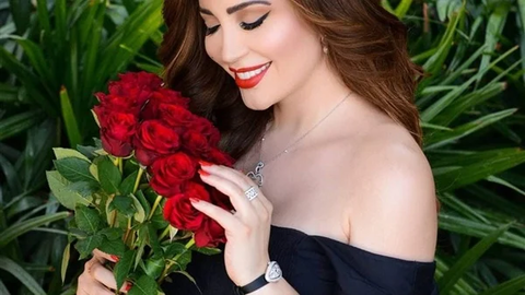 نسرين طافش تروج لمسلسلها الرمضاني (جوقة عزيز)