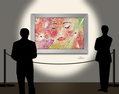 Bored Security Guard Ruins $1 Million Painting