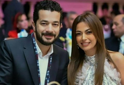 شريف سلامة يحتفل بعيد ميلاد زوجته داليا مصطفى