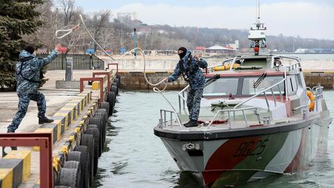 روسيا: 5 سفن أجنبية تغادر ميناء ماريوبول