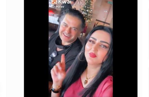 زوجة السفير العراقي ميسم الربيعي تعود بفيديو جديد مع راغب علامة