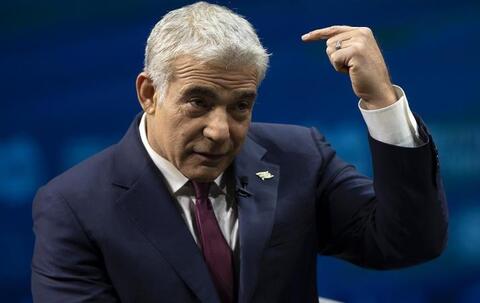 لابيد يدعو الى اقامة دولة فلسطينية