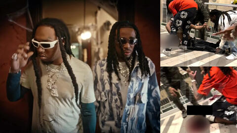وفاة تيك أوف Takeoff بالرصاص.. ومشاهد صادمة من مكان الحادث