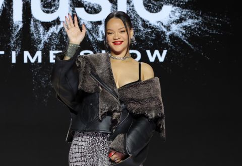 Rihanna in a bra in new video with her son