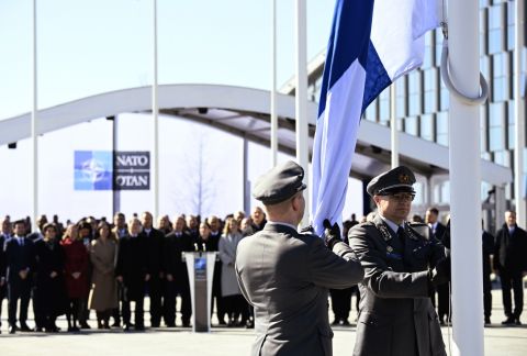 Finland joins NATO, doubling alliance border with Russia