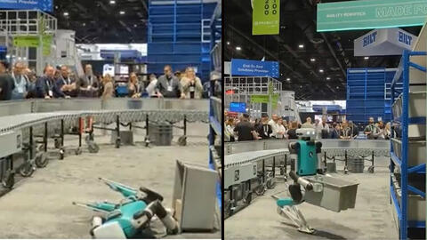 Video: robot collapses after 20 hours of work