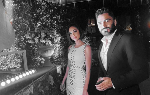 Dina El Sherbiny and Tamer Hosny share sweet messages