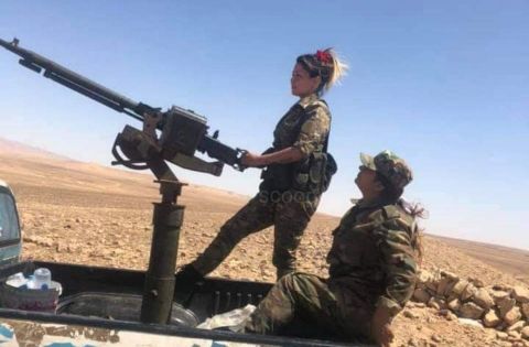 سوريا: القبض على الشبيحة القناصة نسرين العلي اثناء محاولتها الهروب الى تركيا