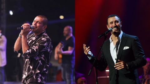 عمرو دياب و كاظم الساهر يجتمعان في أغنية 
