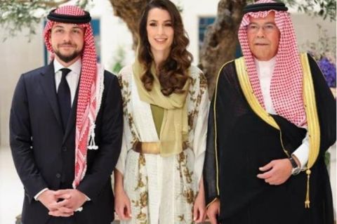صورة نادرة لوالد الأميرة رجوة زوجة ولي عهد الأردن