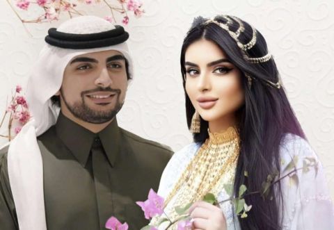 الشيخة مهرة تخطف الأنظار في حفل زفافها.. شاهدوا جمالها