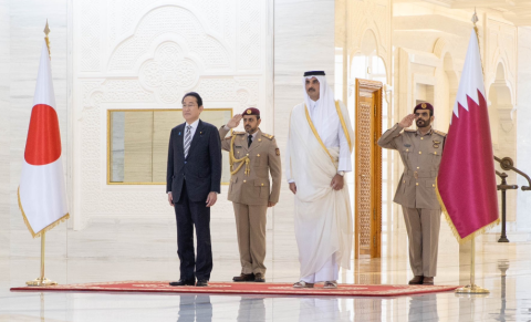 Japanese PM concludes Gulf tour in Qatar