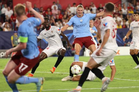 موعد مباراة مانشستر سيتي ضد إشبيلية في كأس السوبر الأوروبي 2023 والقنوات الناقلة