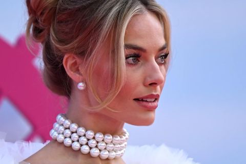 How many plastic surgeries has Margot Robbie done for her role in Barbie?