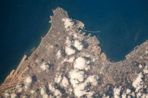 Emirati astronaut publishes photo of Beirut from space 