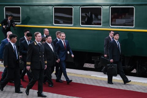 Kim Jong Un arrives in Russia for official visit