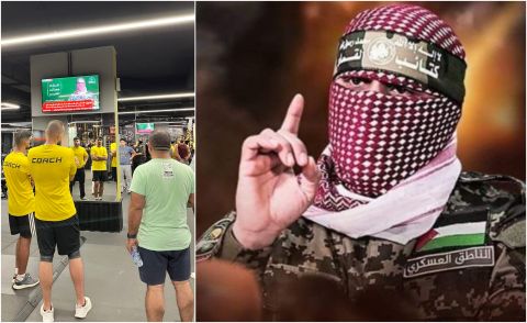 أبو عبيدة على واجهة موقع نادي مكابي الإسرائيلي..قراصنة نشروا رسالة عن غزة