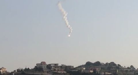 بالفيديو: حزب الله يقصف مواقع اسرائيلية بصواريخ موجهة
