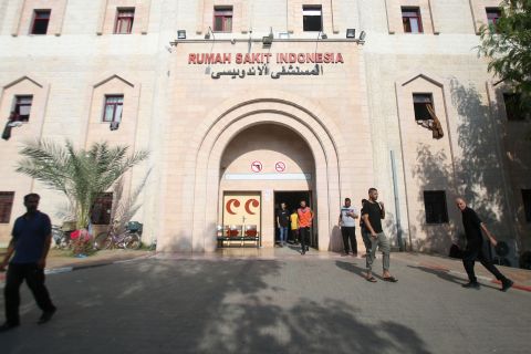 12 People killed in an airstrike on Indonesia Hospital in Gaza