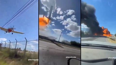 Video: Plane hit electricity column in Chile, 1 killed