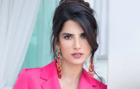 هكذا روجت كارمن بصيبص لمسلسلها الرمضاني (نظرة حب) مع باسل خياط