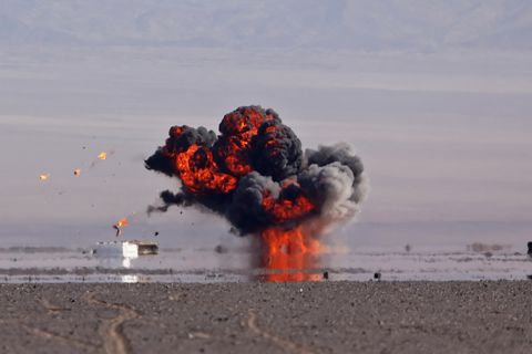 Massive explosion jolts a gas pipeline in Borujen, Iran