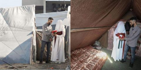 Couple dies 3 days after wedding by Israeli bombing in Rafah