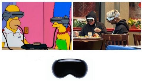 هل تنبأت عائلة سيمبسون بـ نظارة آبل فيجن برو - Apple vision pro