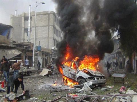 مقتل 7 أشخاص وإصابة العشرات بانفجار سيارة مفخخة في إعزاز السورية