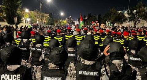 غزة تحتفي بالحراك الأردني و وسم