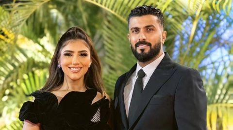 في ظهورها الأول: مي عمر و محمد سامي يحتفلان بعيد ميلاد ابنتهما الصغرى 