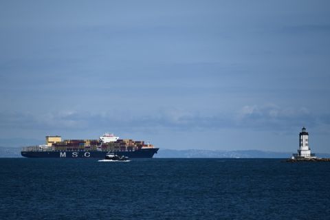 Explosion hits a commercial ship in Red Sea; vessel damaged