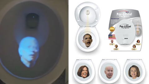Donald Trump is selling Joe Biden and Kamala Harris toilet target lights