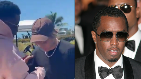 Video: P Diddy runs into Justin Bieber, checks he's not wearing a wire
