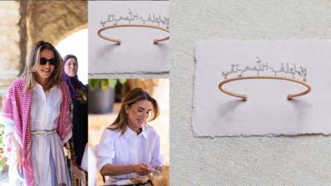 إطلالة الملكة رانيا في عيد الإستقلال.. فستان بنفسجي أبرز رشاقتها