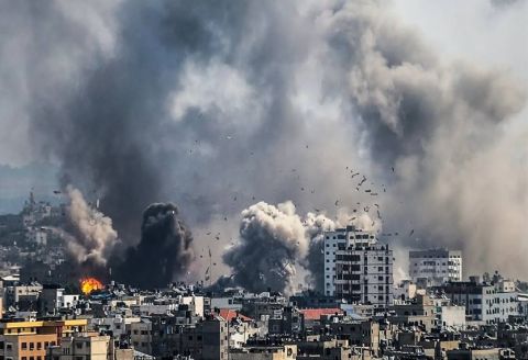 شاهد ازدحام النازحين في 