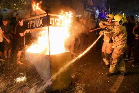 Large fire reaches Israeli military camp in West Bank