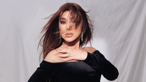 الظهور الاول لنجوى كرم وزوجها الإماراتي في ألمانيا