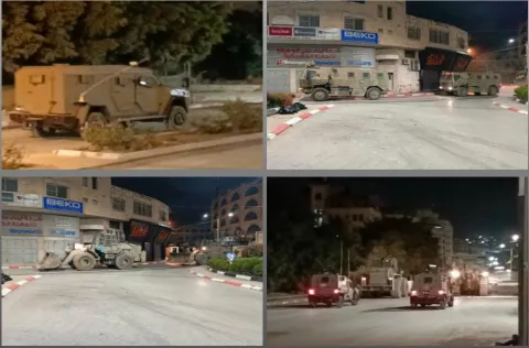  بالفيديو ... جرافة إسرائيلية تنكّل بجثث شهداء المقاومة بطولكرم