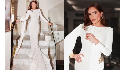 عبير نعمة نجمة أوبيرا باللون الأبيض في حفل BIAF 2024 بيروت