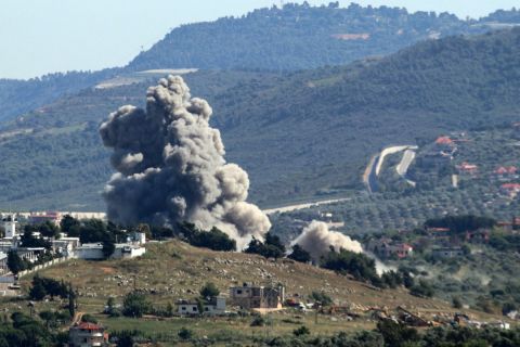 Heavy missile attacks from Lebanon and intensified Israeli airstrikes on Gaza