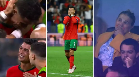 دموع رونالدو ووالدته تخطف الأضواء في يورو 2024