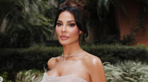 ريتا حرب تفيض جمالا بفستان إيلي صعب في حفل BIAF 2024