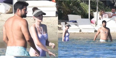 Burak Özçivit and Fahriye Evcen beachside romance in Bodrum