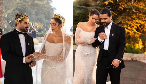 Nassif Zeytoun and Daniella Rahme begin honeymoon in France, sharing pictures 
