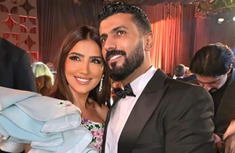 مي عمر تحتفل بعيد ميلاد محمد سامي في إيطاليا
