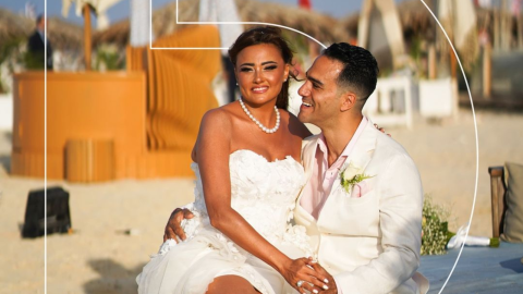 هل عريس بشرى نجل محمود حميدة؟ والكشف عن فارق العمر بينهما