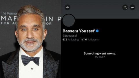 Bassem Youssef removed from X over 