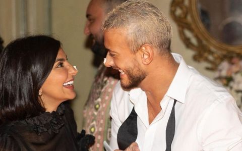 سعد لمجرد يحتفل بعيد زواجه و عيد ميلاد زوجته في يوم واحد