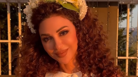 ميريام فارس ترتدي فستان زفافها بعد 10 سنوات.. وهذا ما وشمته على إصبعها